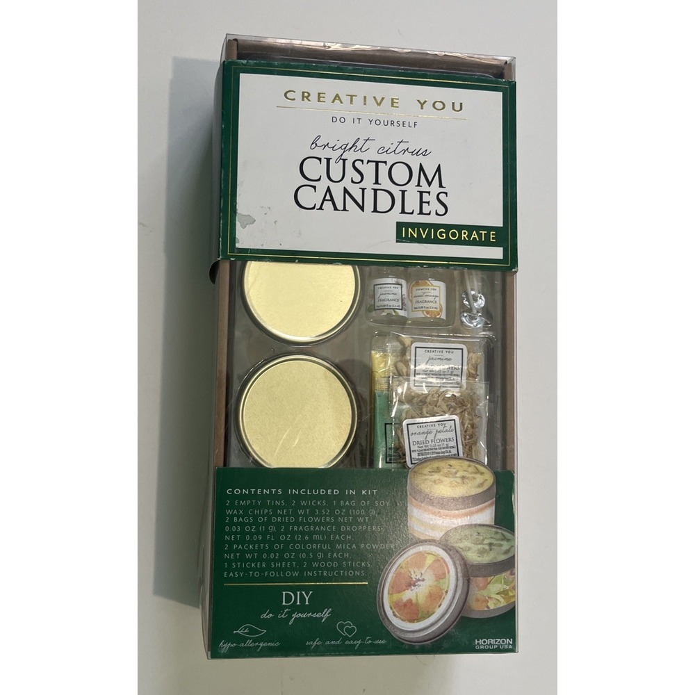 DIY Custom Candles Bright Citrus Do It Yourself Kit Creative You‎ Safe and Easy